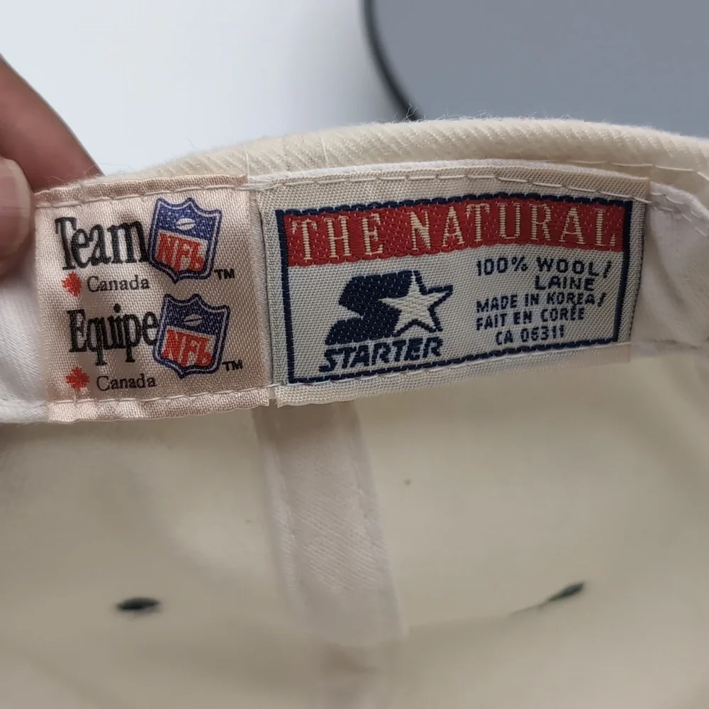 Starter| NWT NFL Vintage White Green Bay Packers Wool Sports Cap Snap Back - Picture 13 of 15